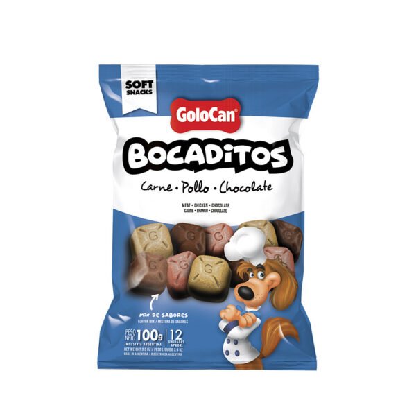 Golocan Bocadito Carne Pollo y Chocolate x 100g