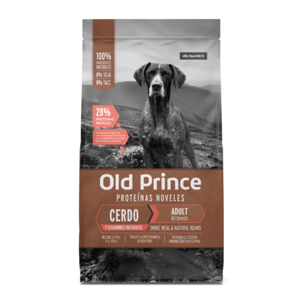 Old Prince Proteínas Noveles Perro Adulto Todas las Razas Cerdo y Legumbres Naturales x 15kg
