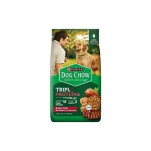 Purina Dog Chow Triple Proteína Perro Adulto Mediano y Grande x 20kg