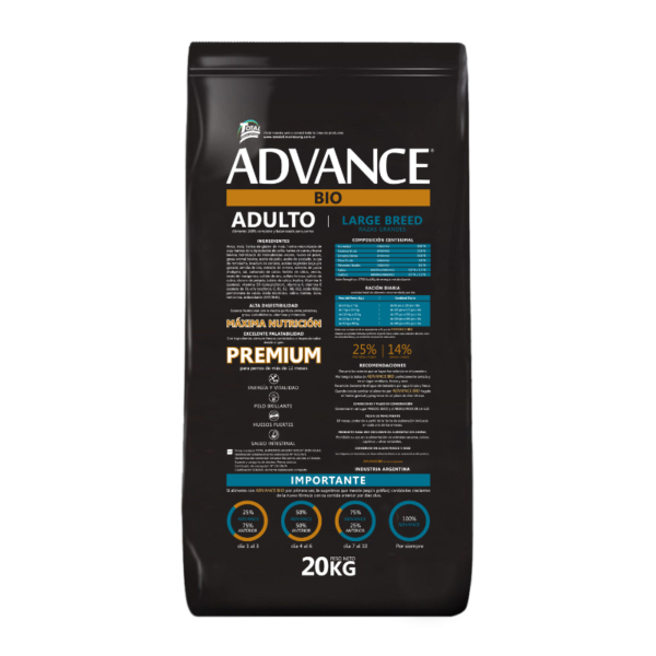 Advance Bio Perro Adulto Large x 20kg - Imagen 2