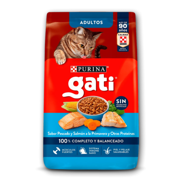 Purina Gati Gato Adulto Pescado y Salmón x 15kg