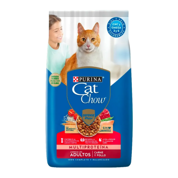 Purina Cat Chow Gato Adulto Carne y Pollo x 8kg