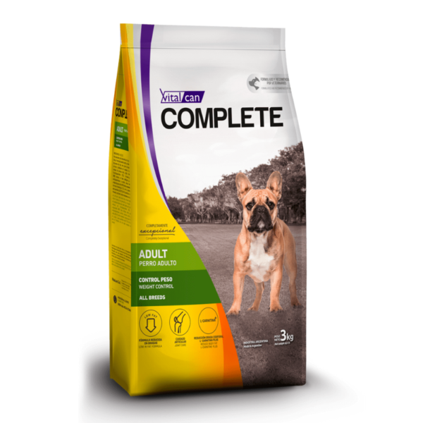 Vitalcan Complete Perro Adulto Control de Peso x 20kg