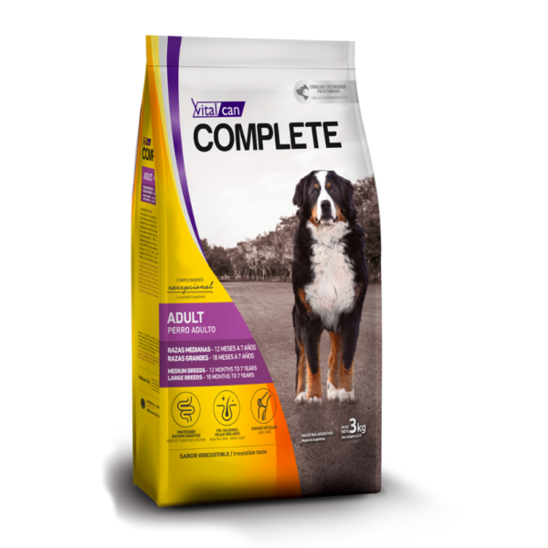 Vitalcan Complete Perro Adulto Raza Mediana y Grande Carne x 20kg
